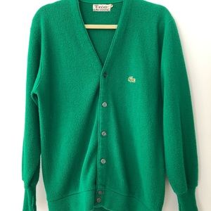 IZOD Lacoste cardigan in forest green